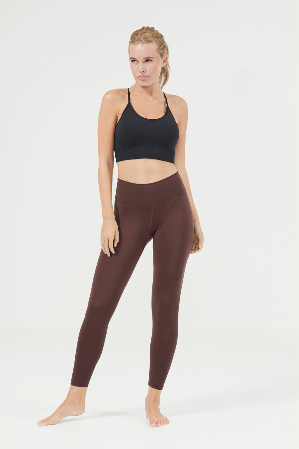 Athlecia Franz High Waist Leggings, Burnt Rose - Bild 2
