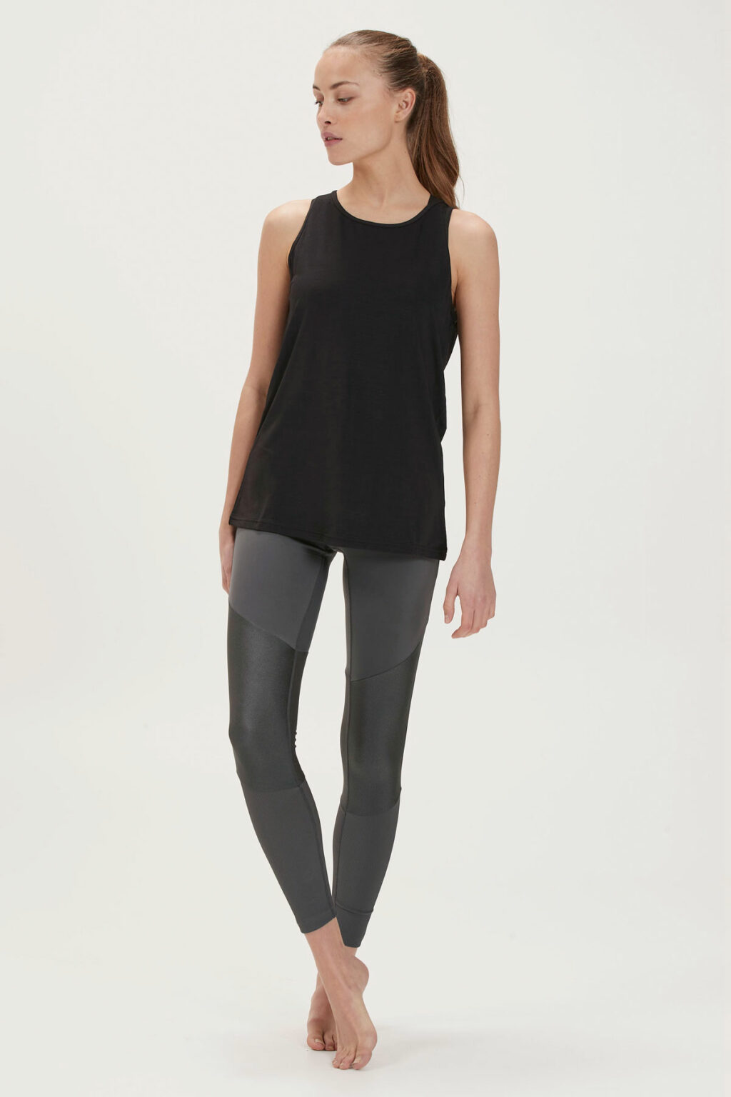 Athlecia Mota Soft Top, Black Melange - Bild 4