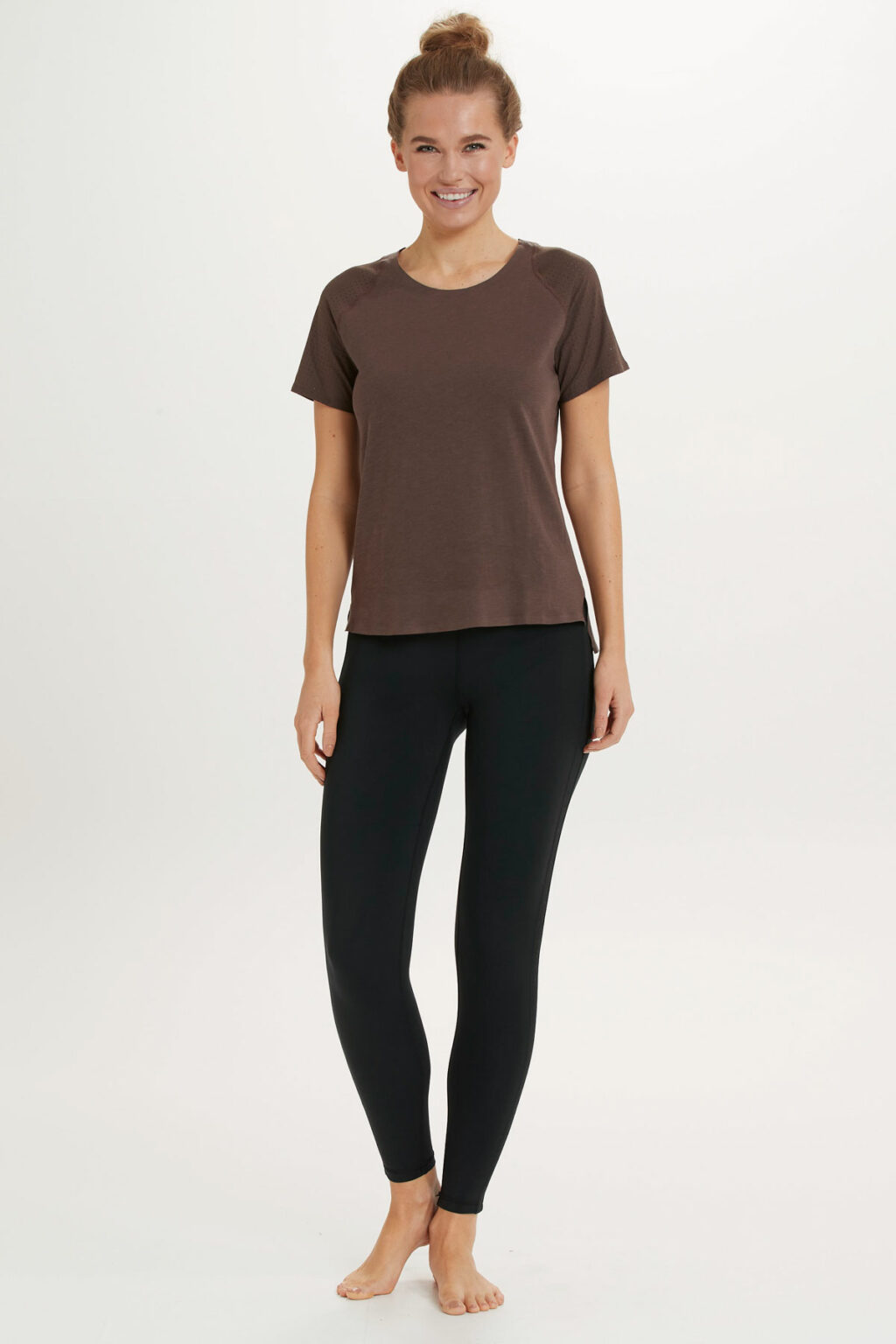 Athlecia Dakia T-Shirt w Lasercut Mesh, Bracken - Bild 4