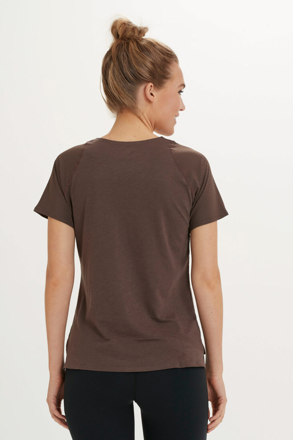 Athlecia Dakia T-Shirt w Lasercut Mesh, Bracken - Bild 5