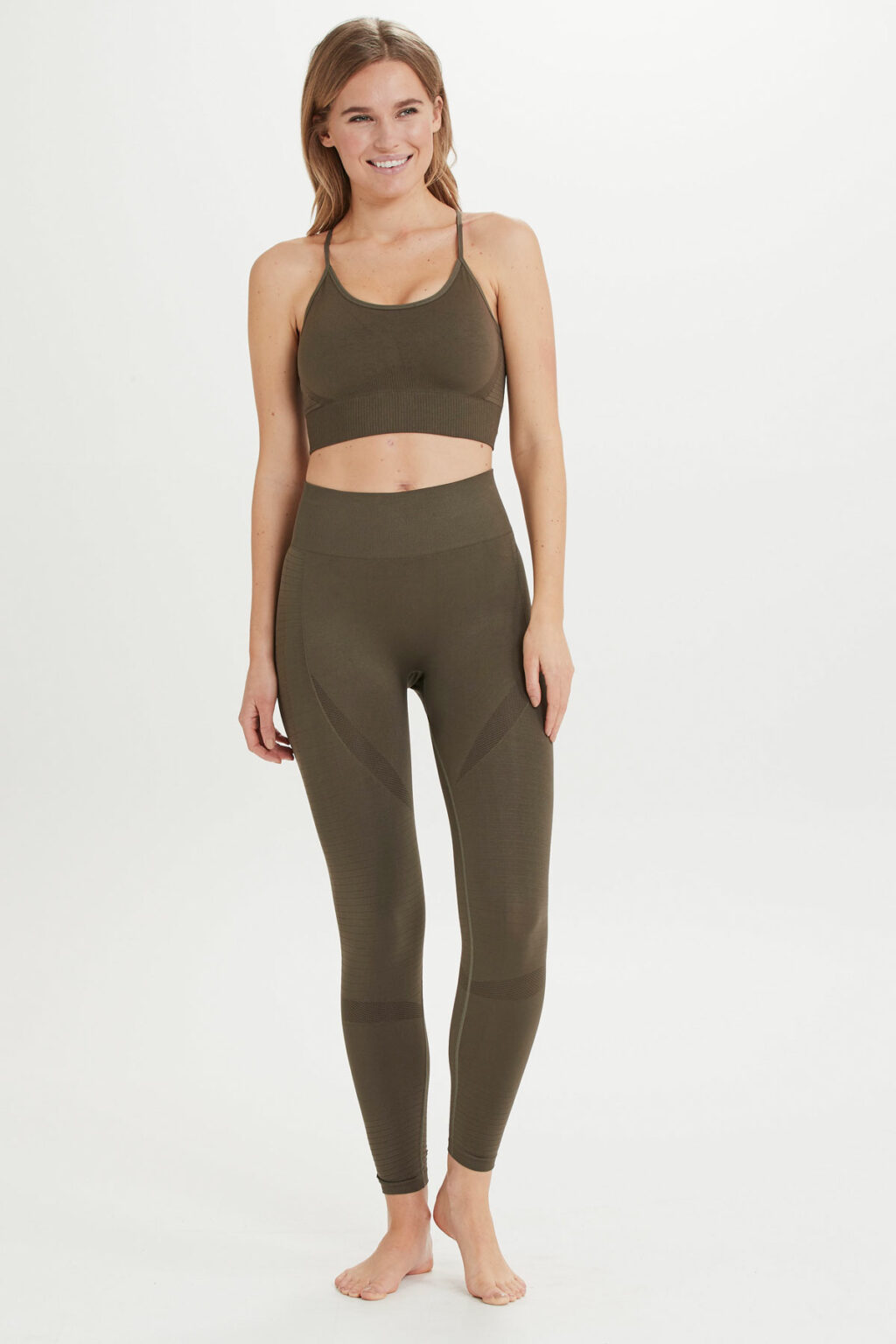 Athlecia Nagar Seamless High Waist Leggings, Olive
