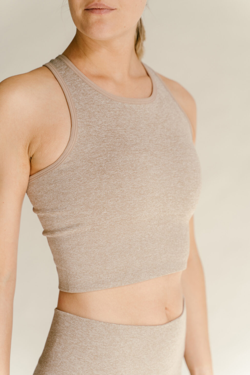 Athlecia Flowee Sports Bra, Warm Taupe
