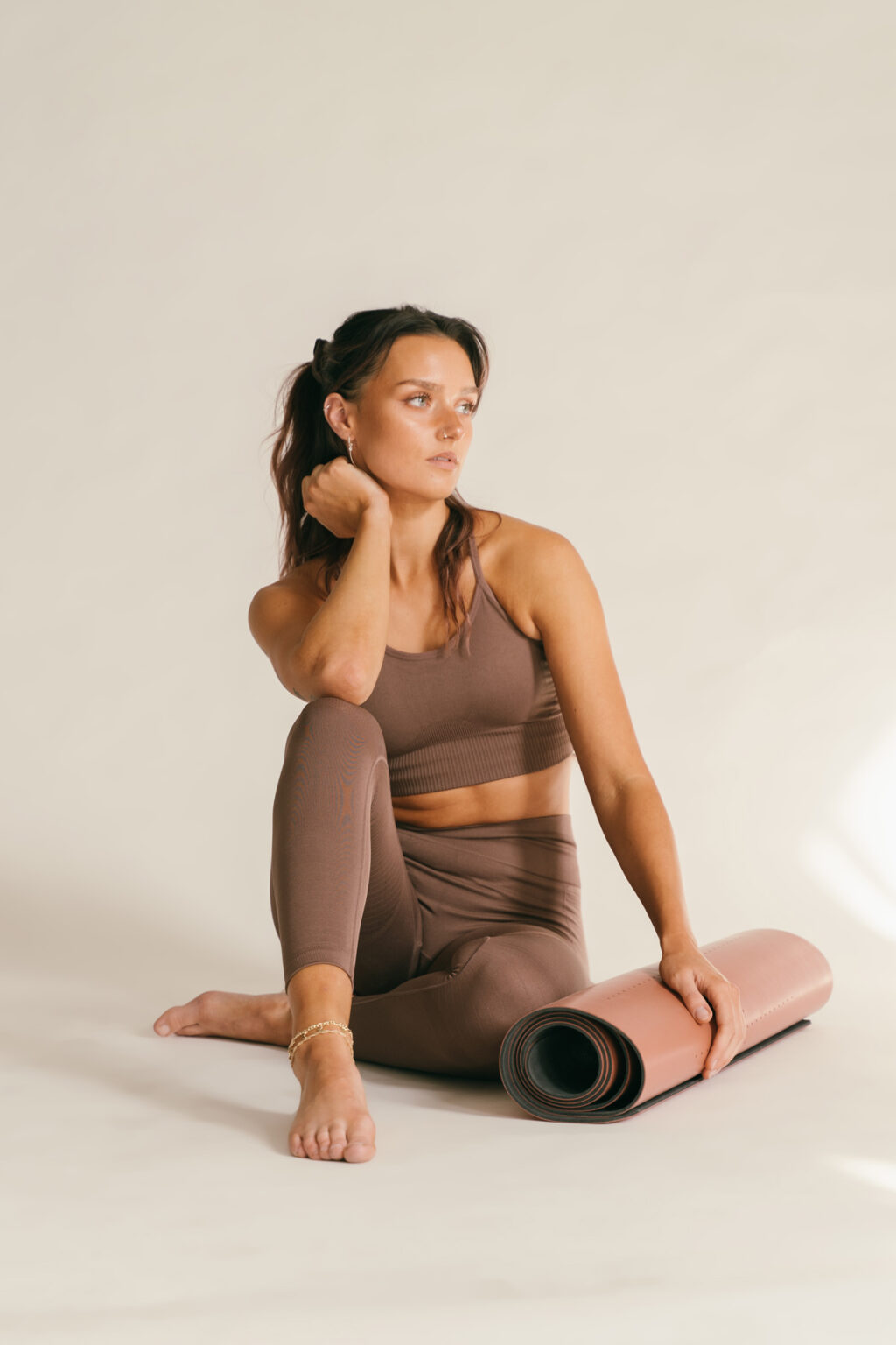 Athlecia Nagar Seamless High Waist Leggings, Burnt Rose - Bild 8