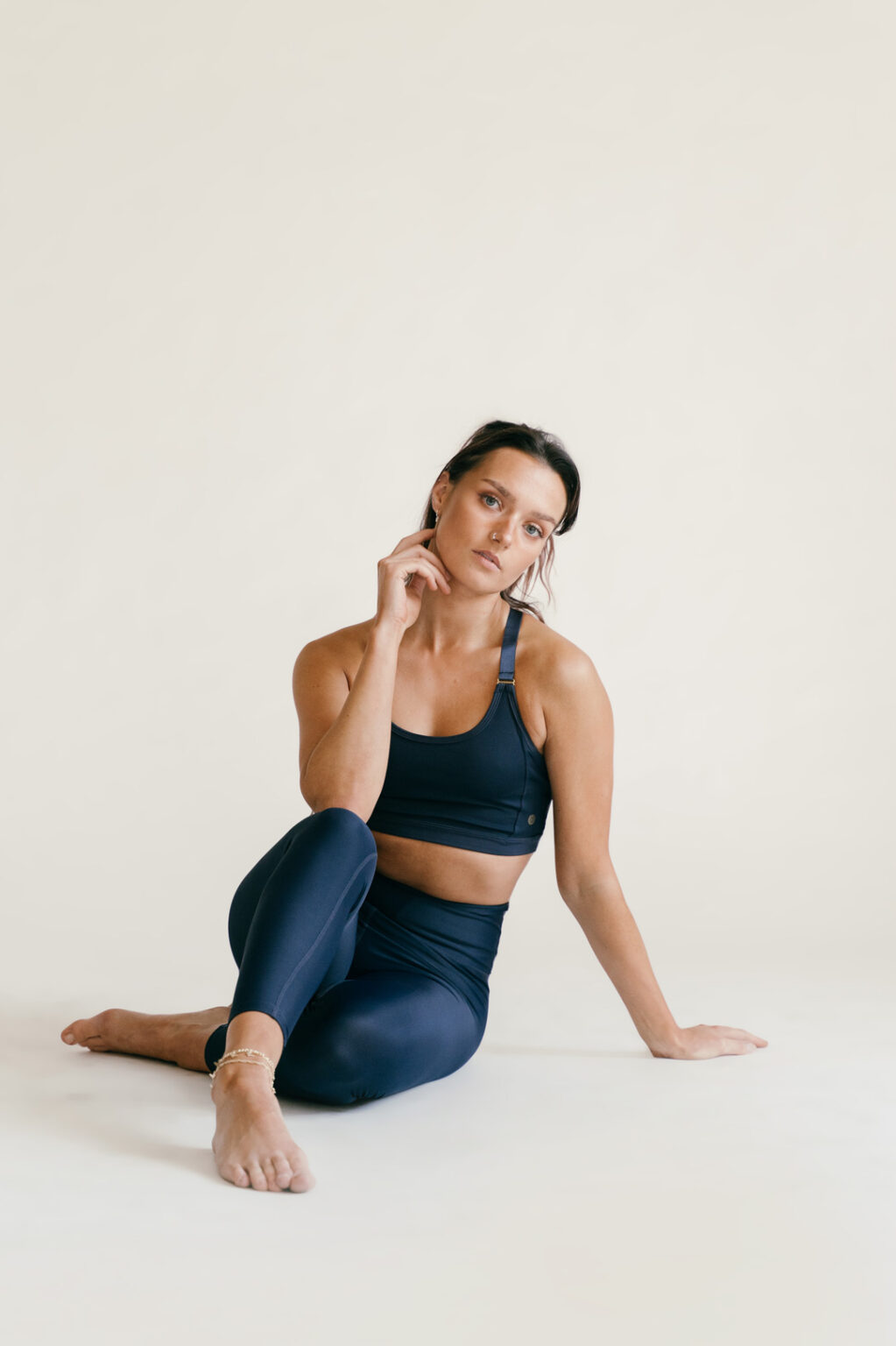 Athlecia Cadidell High Shine Leggings, Dark Sapphire - Bild 10
