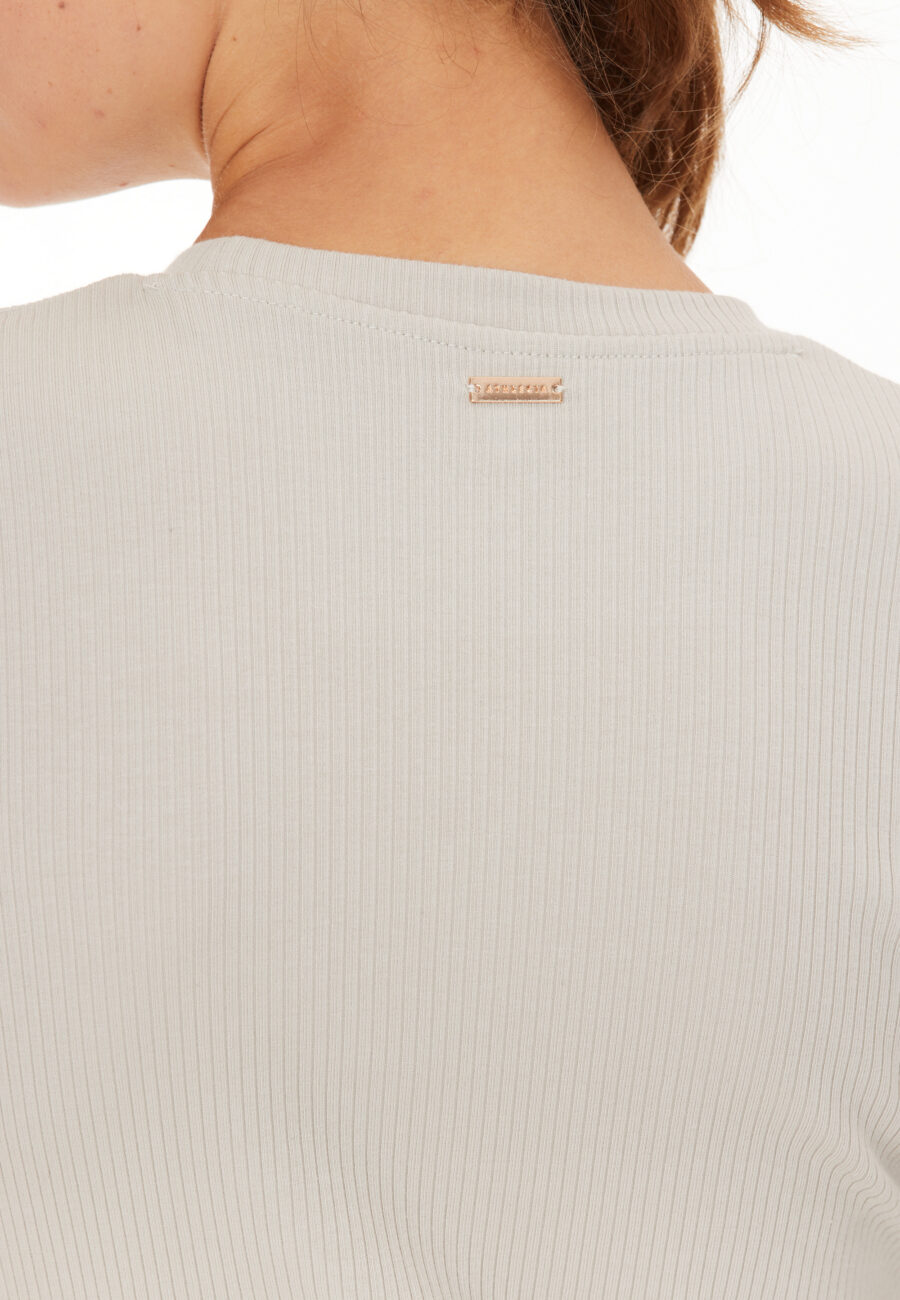 Athlecia Lankae Long Sleeved Rib Stop Pattern T-Shirt, Dove - Bild 6