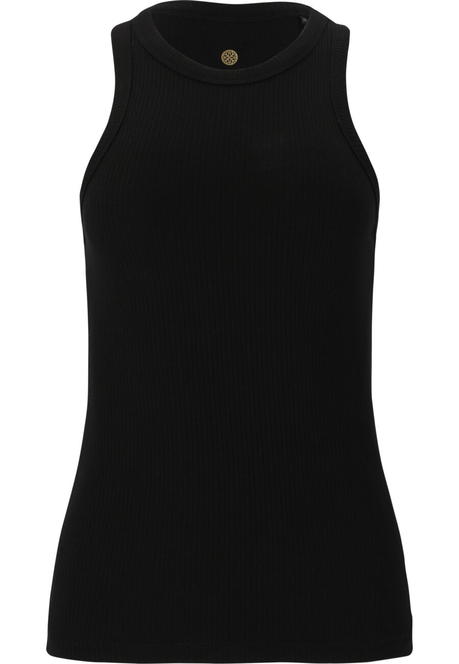 Athlecia Lankae Tank Top Rib Stop Pattern, Black - Bild 2