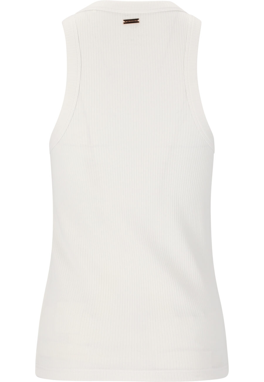 Athlecia Lankae Tank Top Rib Stop Pattern, White - Bild 3