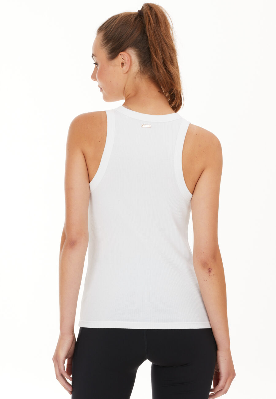 Athlecia Lankae Tank Top Rib Stop Pattern, White - Bild 9
