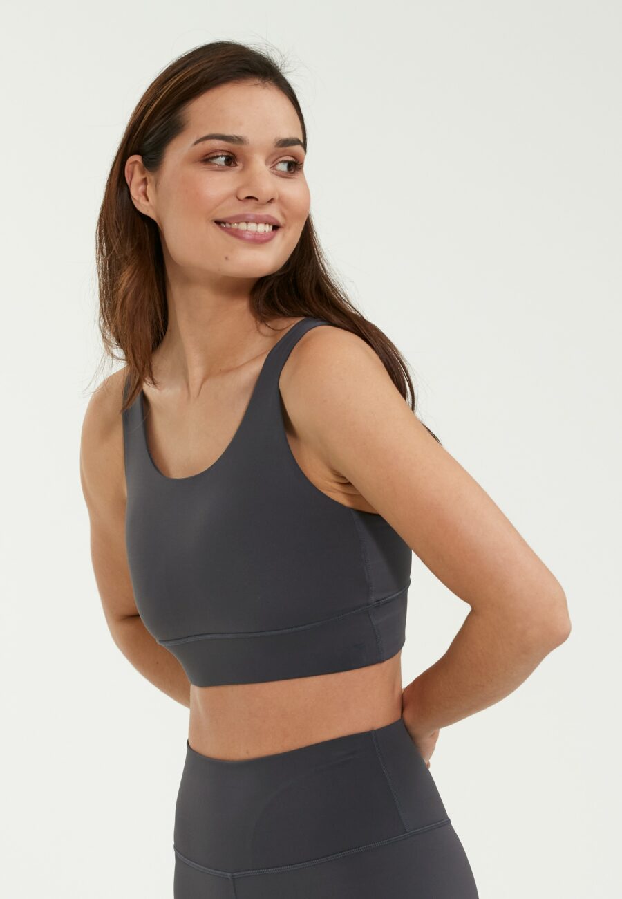 Athlecia Gaby Sports-bra, Dark Concrete