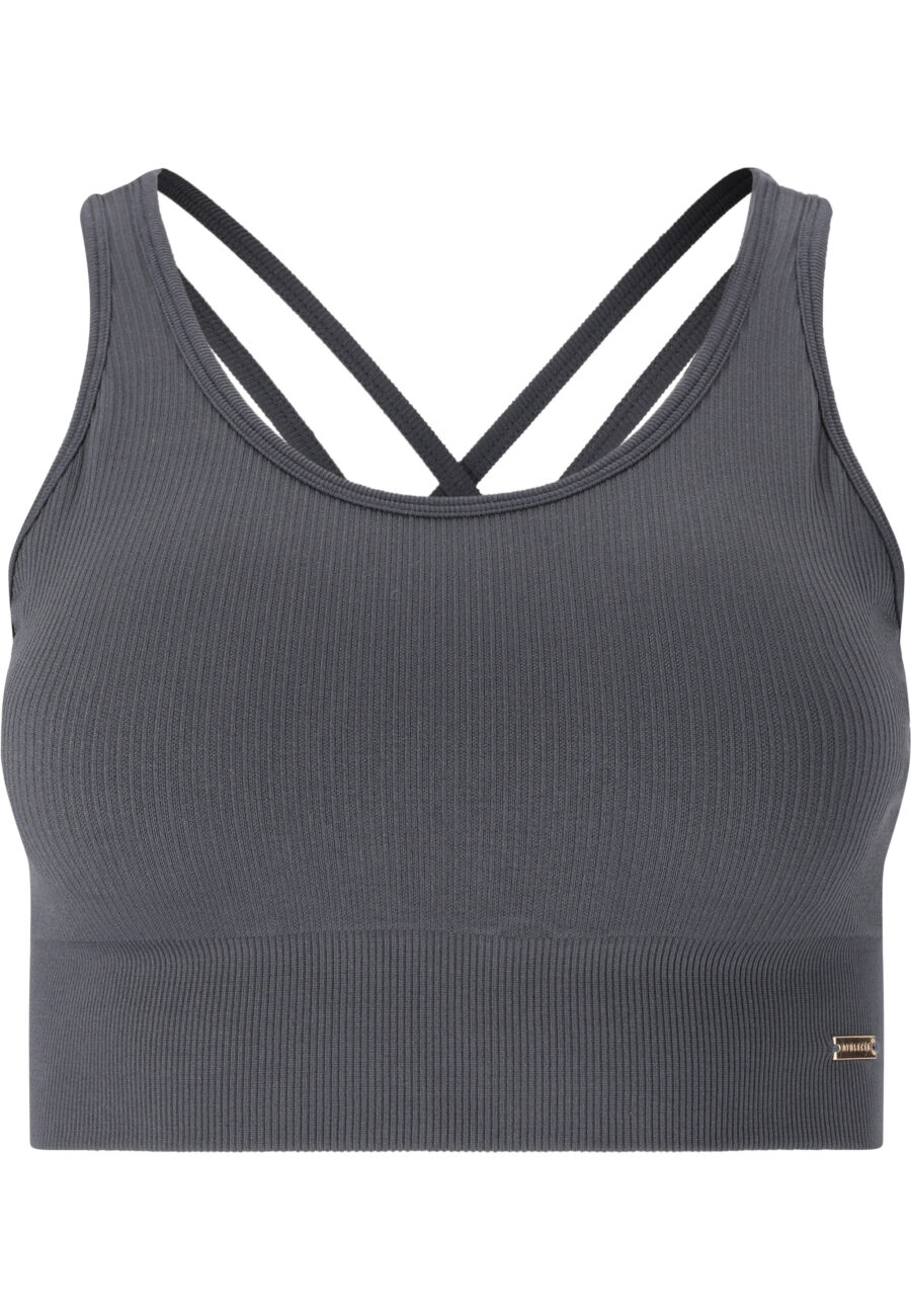 Athlecia Aideny Seamless Rib Sports-Bra, Ombre Blue - Bild 2