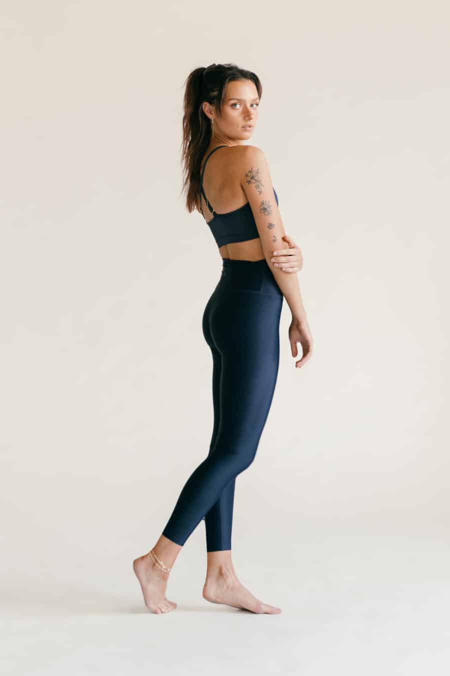 Athlecia Cadidell High Shine Leggings, Dark Sapphire - Bild 5
