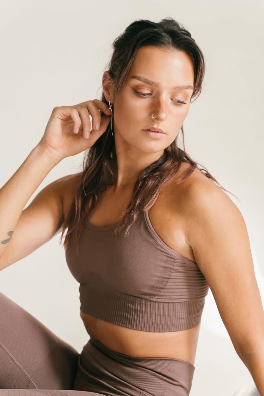 Athlecia Foan Sports Bra, Burnt Rose