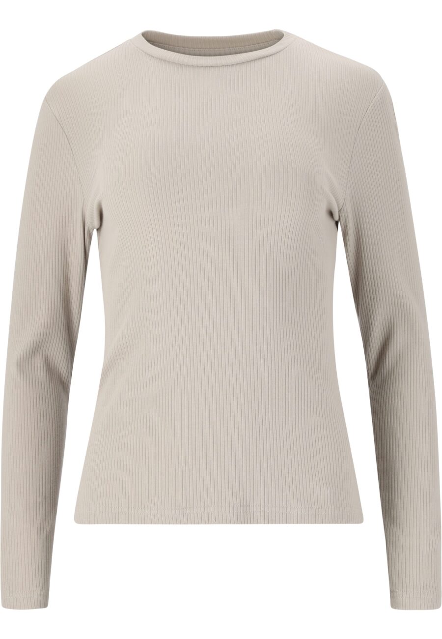 Athlecia Lankae Long Sleeved Rib Stop Pattern T-Shirt, Dove - Bild 2
