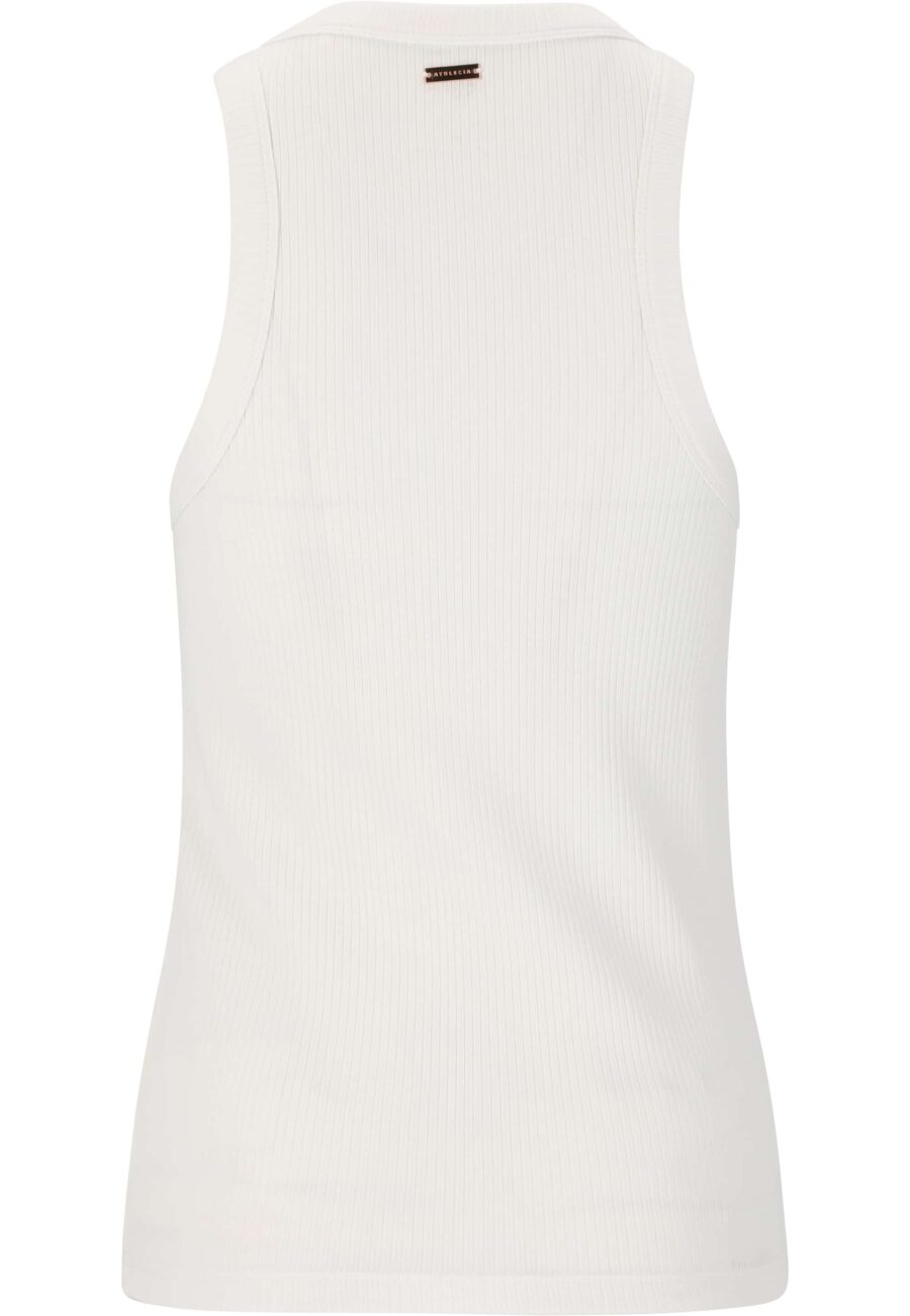 Athlecia Lankae Tank Top Rib Stop Pattern, White - Bild 3