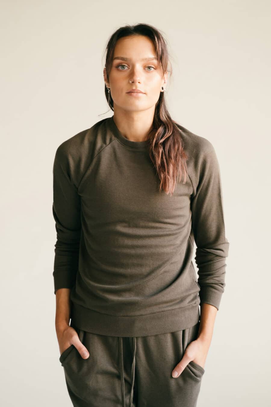 Athlecia Niary Soft Comfy Sweater, Olive