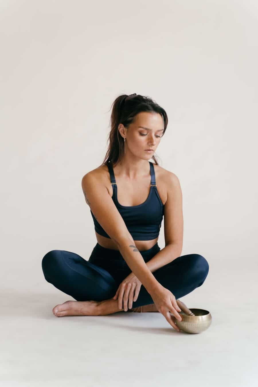 Athlecia Cadidell High Shine Leggings, Dark Sapphire - Bild 2