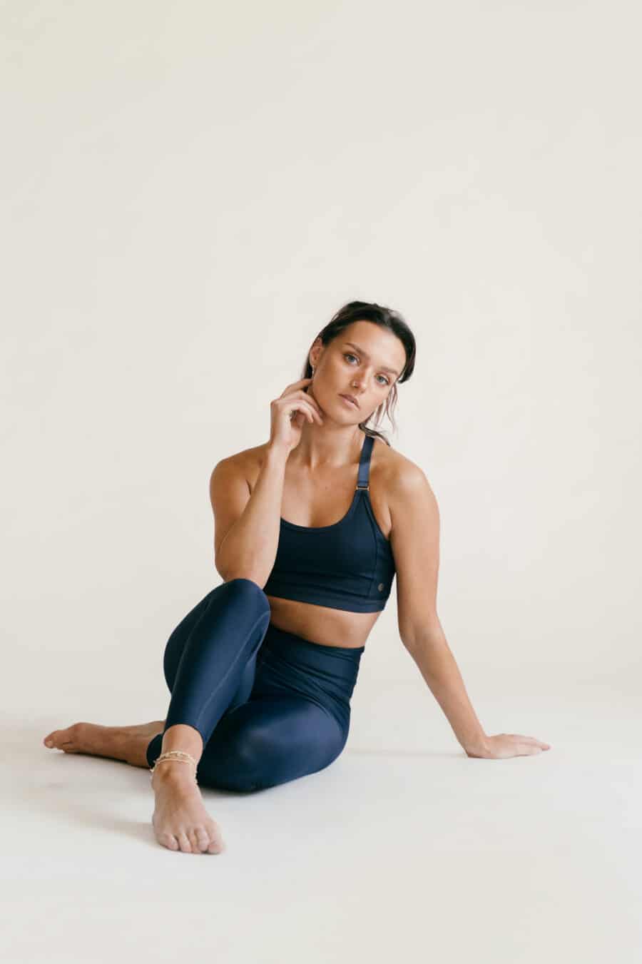 Athlecia Cadidell High Shine Leggings, Dark Sapphire - Bild 10