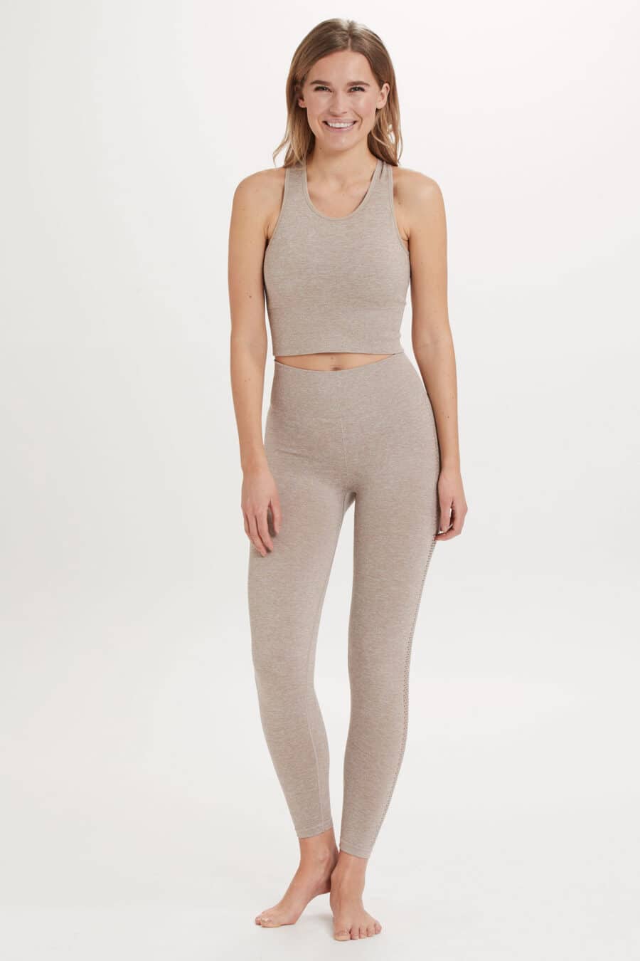 Athlecia Flowee Sports Bra, Warm Taupe - Bild 2