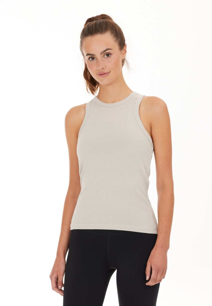 Athlecia Lankae Tank Top Rib Stop Pattern, Dove