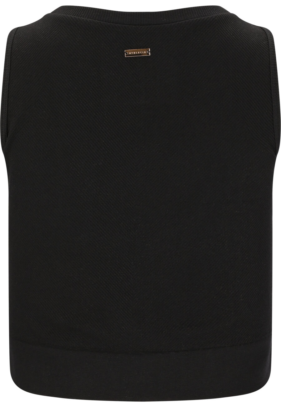 Athlecia Horigami Seamless Cropped Top, Black - Bild 3