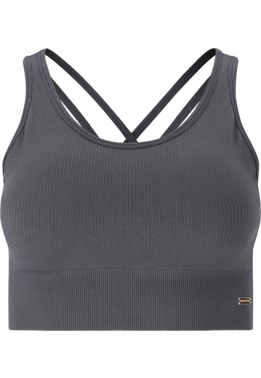 Athlecia Aideny Seamless Rib Sports Bra, Ombre Blue - Bild 2
