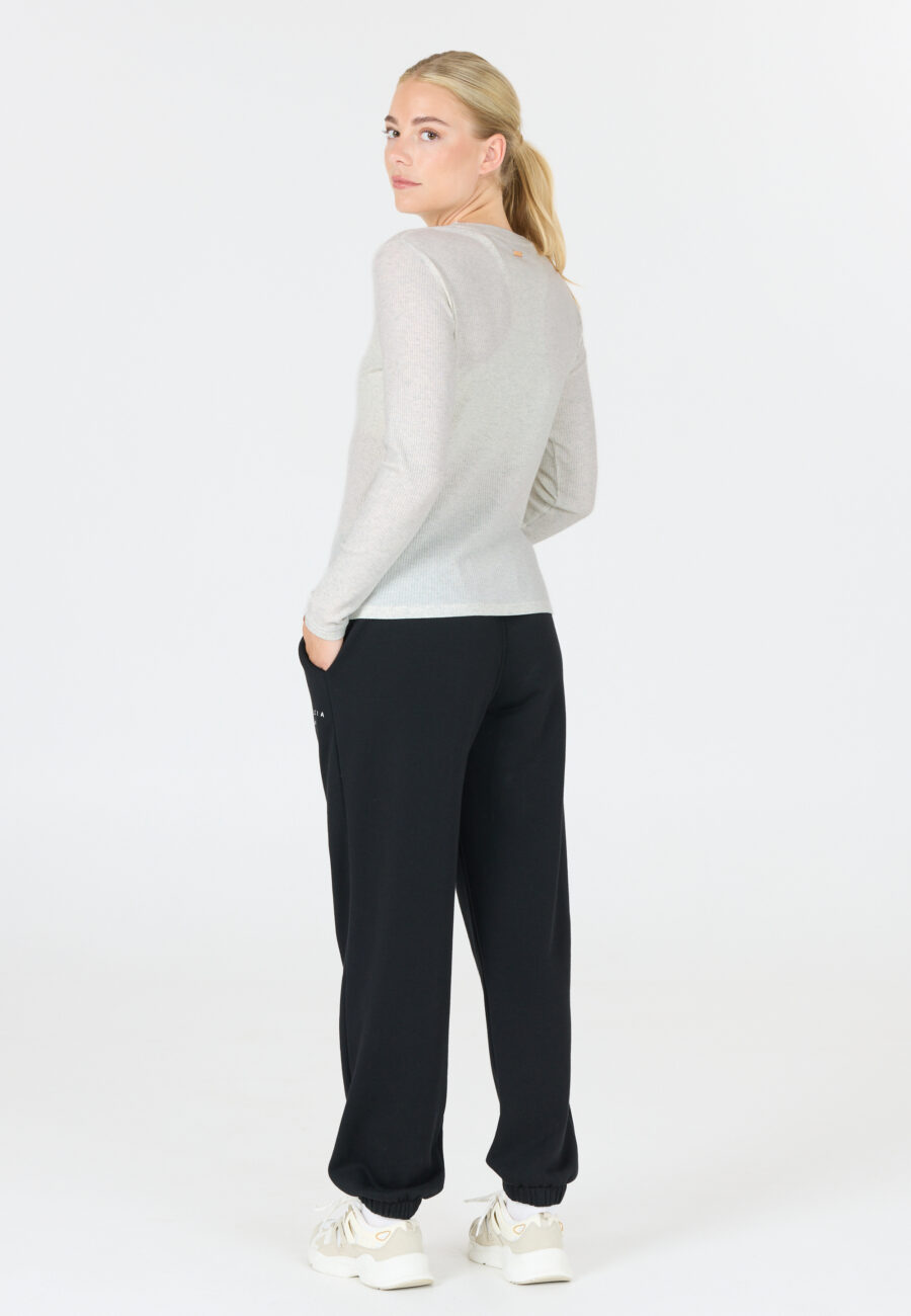 Athlecia Lankae Ribbed Long Sleeve T-Shirt, Light Grey Melange - Bild 8