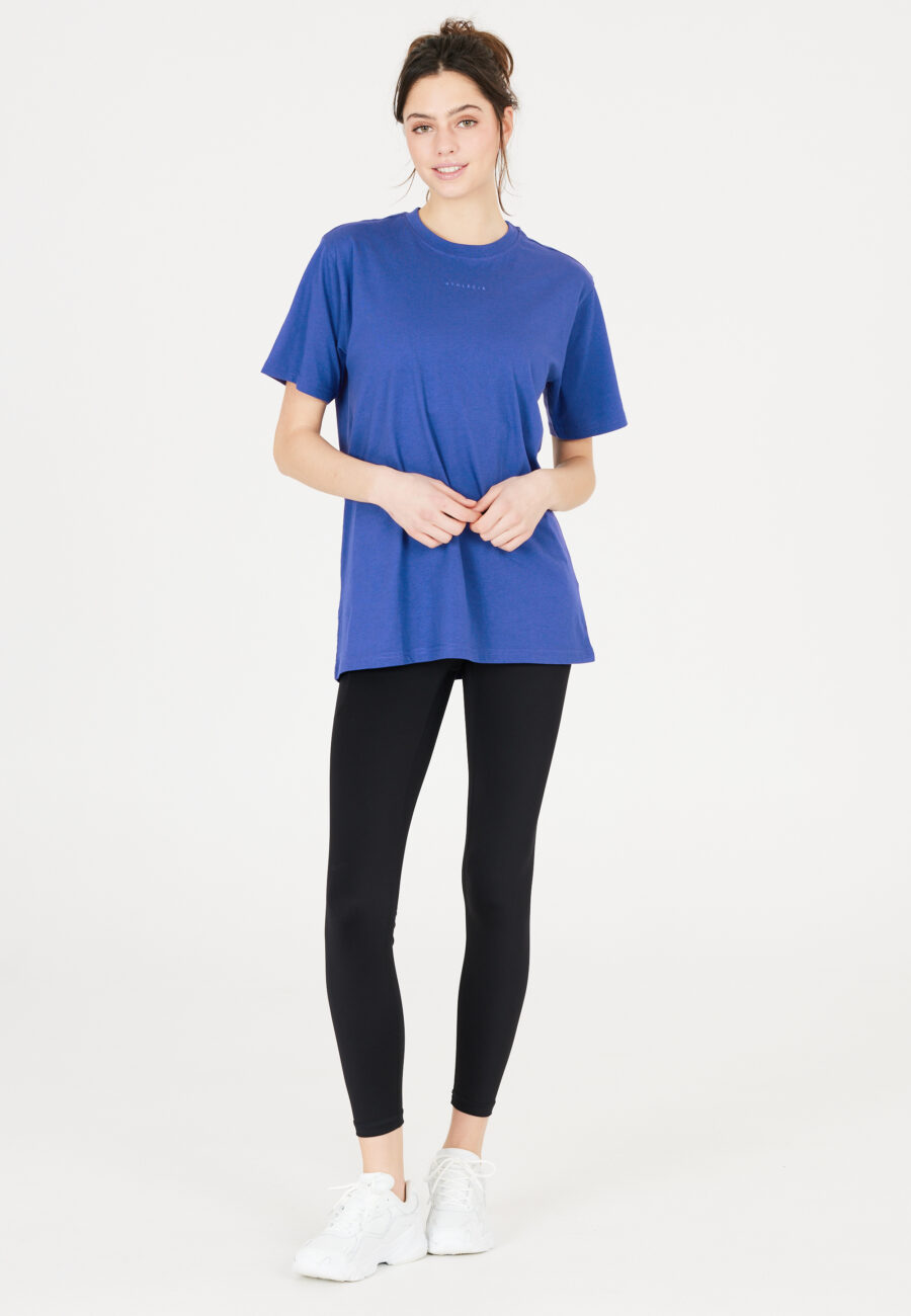Athlecia Elina Soft Cotton Oversized Tee, Cobalt - Bild 4