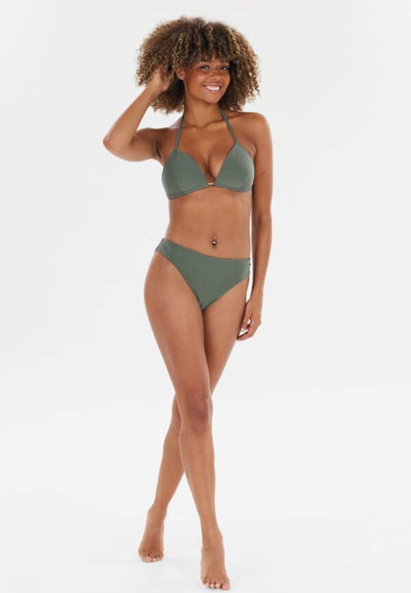 Athlecia Bay Bikini Top with Triangle Design, Balsam Green