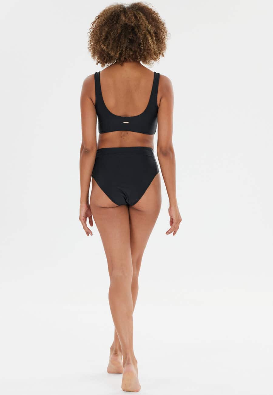 Athlecia Bay W High Waisted Bikini Brief, Black - Bild 7