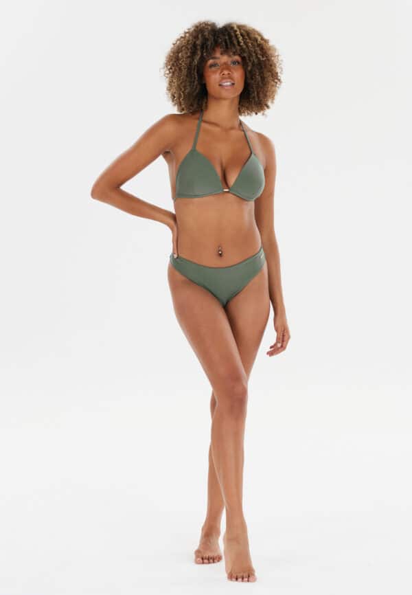 Athlecia Bay W High Leg Bikini Bottoms, Balsam Green