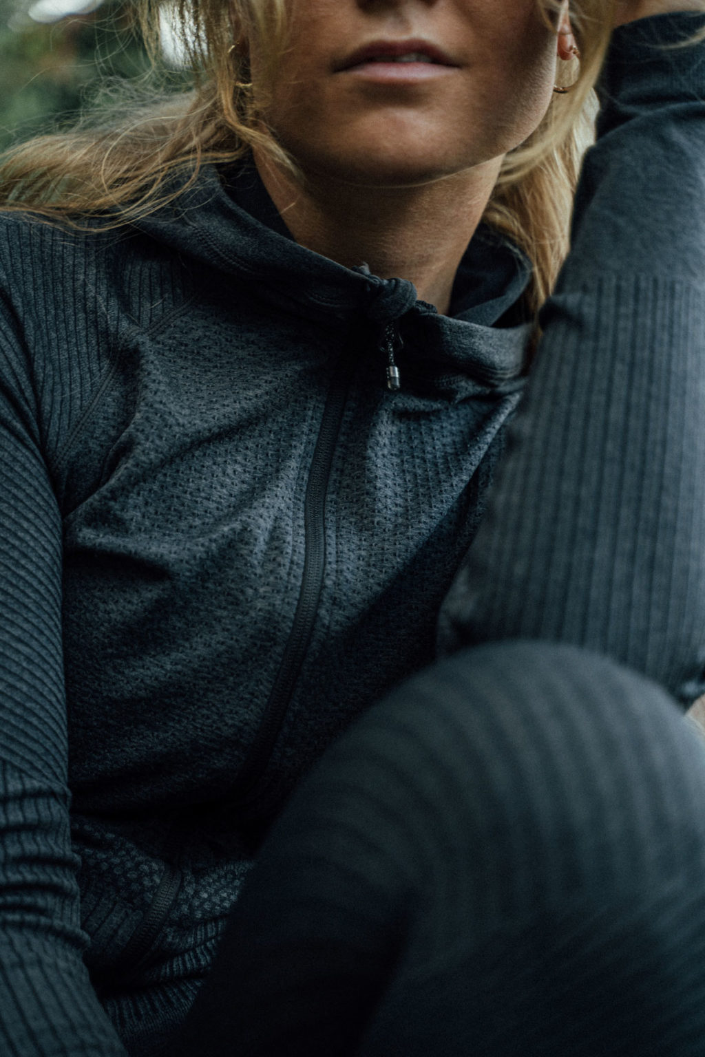 Athlecia Alysa Melange Hoodie, Black - Image 5