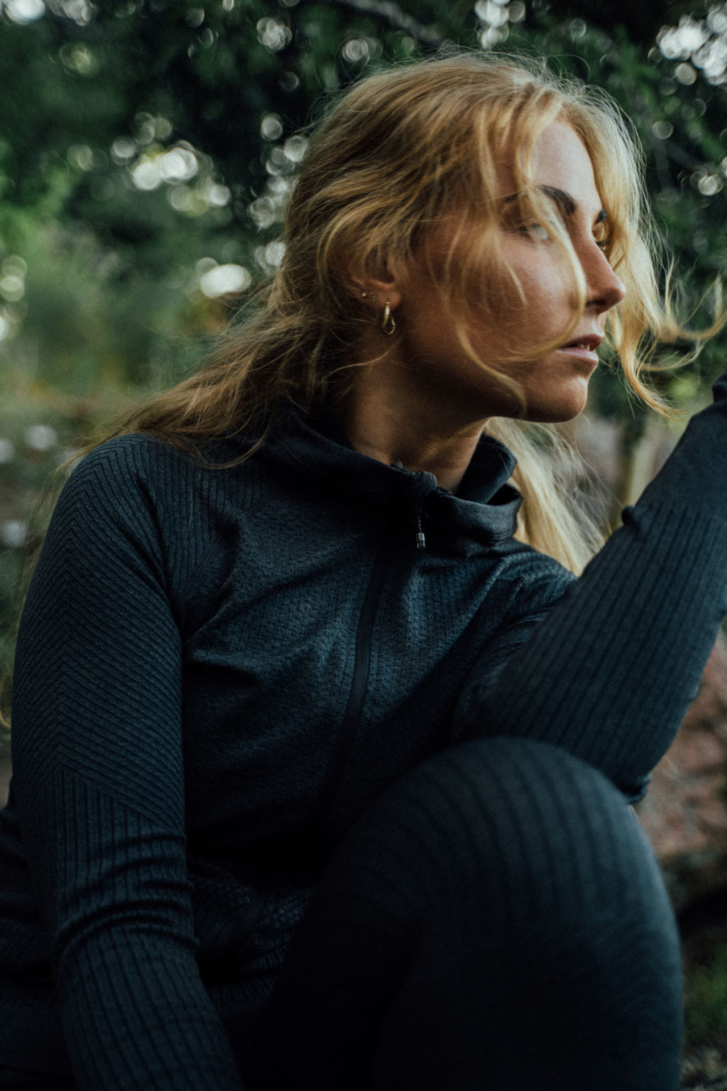 Athlecia Alysa Melange Hoodie, Black - Image 4