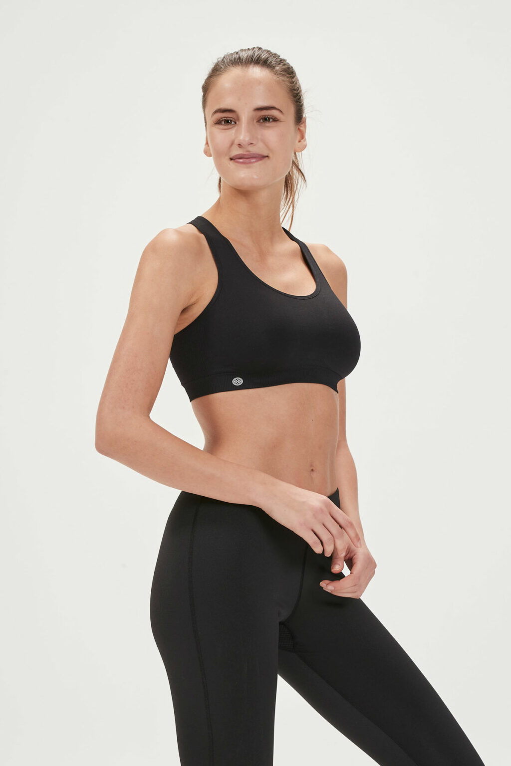 Athlecia Dahlia Seamless Sports Bra, Black - Image 7