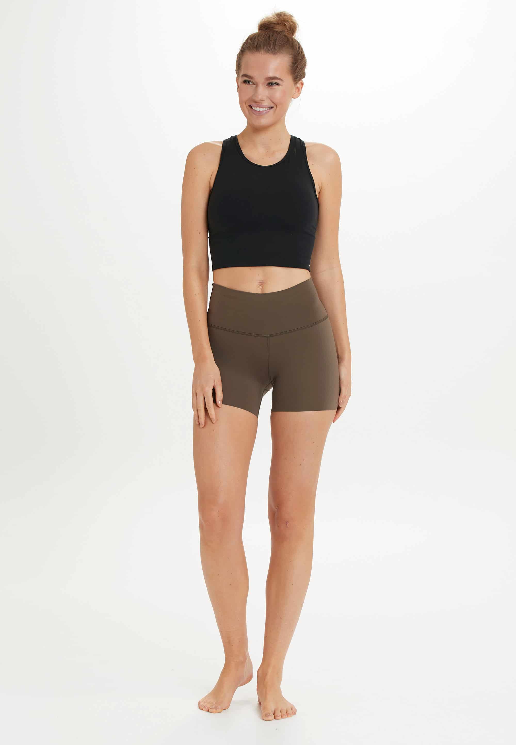 Athlecia Almy Short High Waist Tights, Olive - Image 6