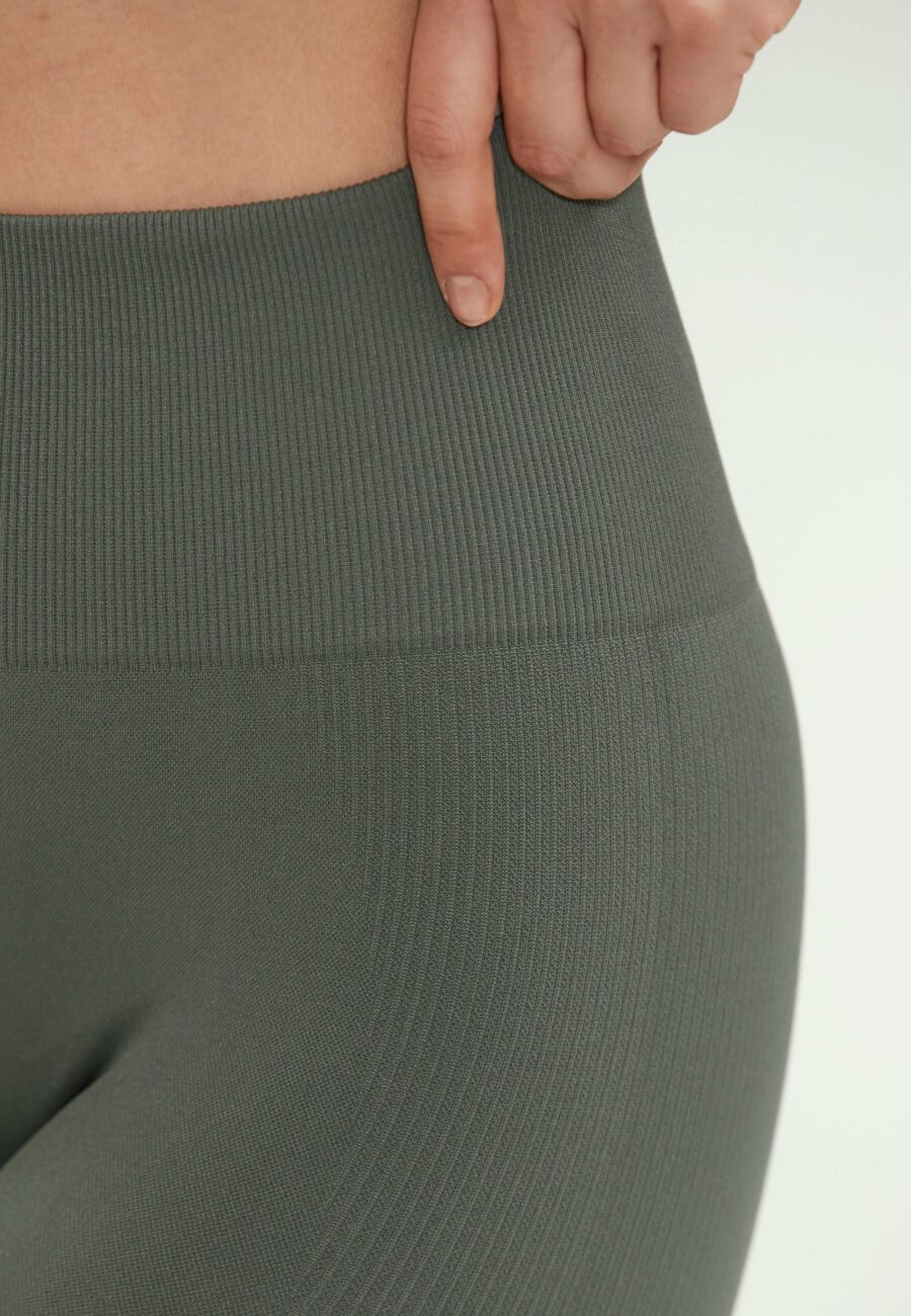 Athlecia Balance Seamless Leggings, Desert Green - Image 5