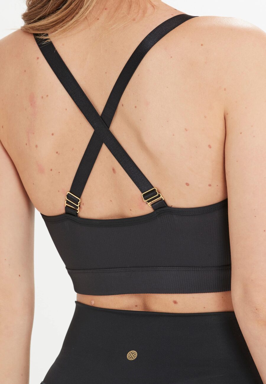 Athlecia Filucca Sports-bra, Black - Image 5