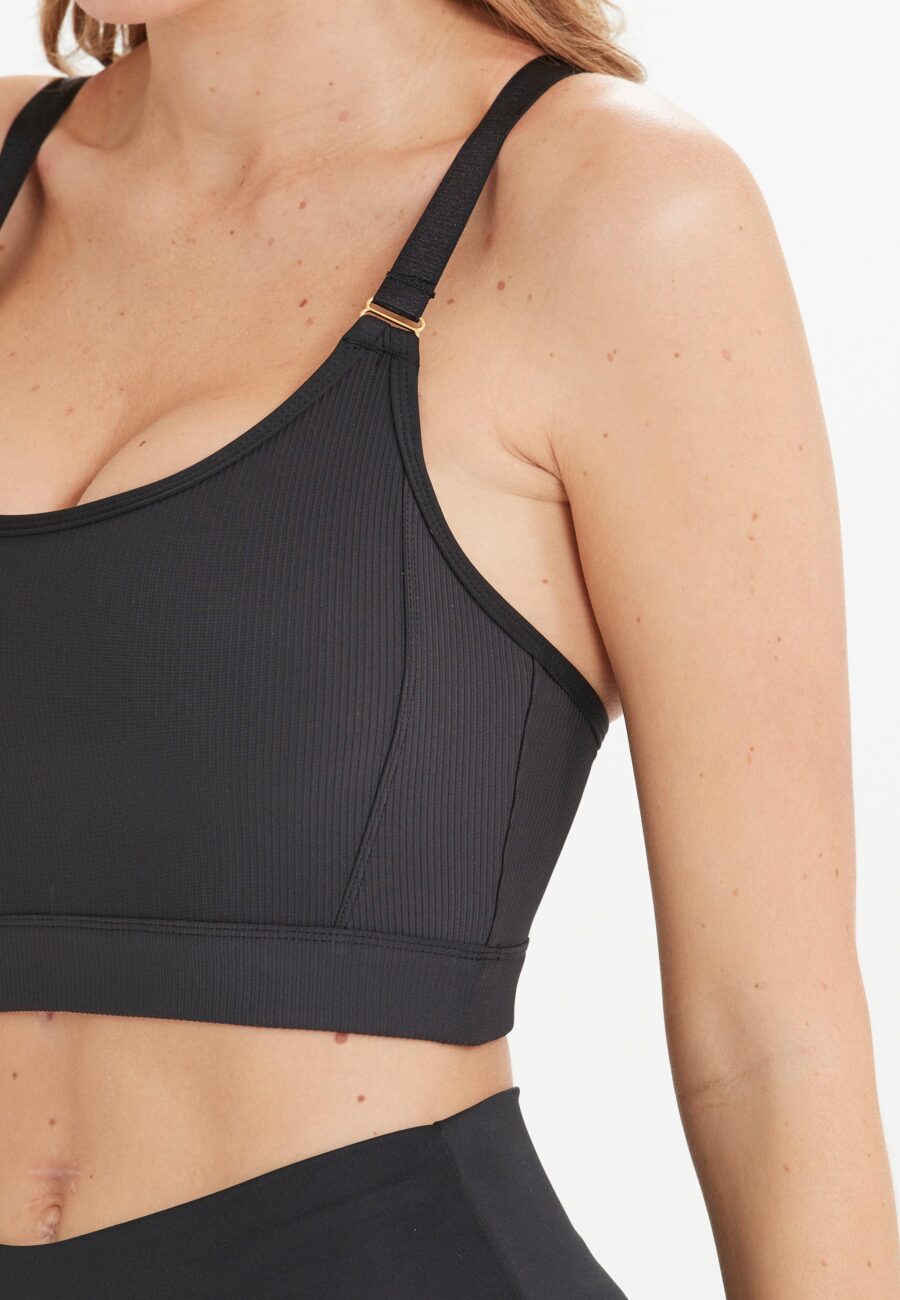 Athlecia Filucca Sports-bra, Black - Image 6