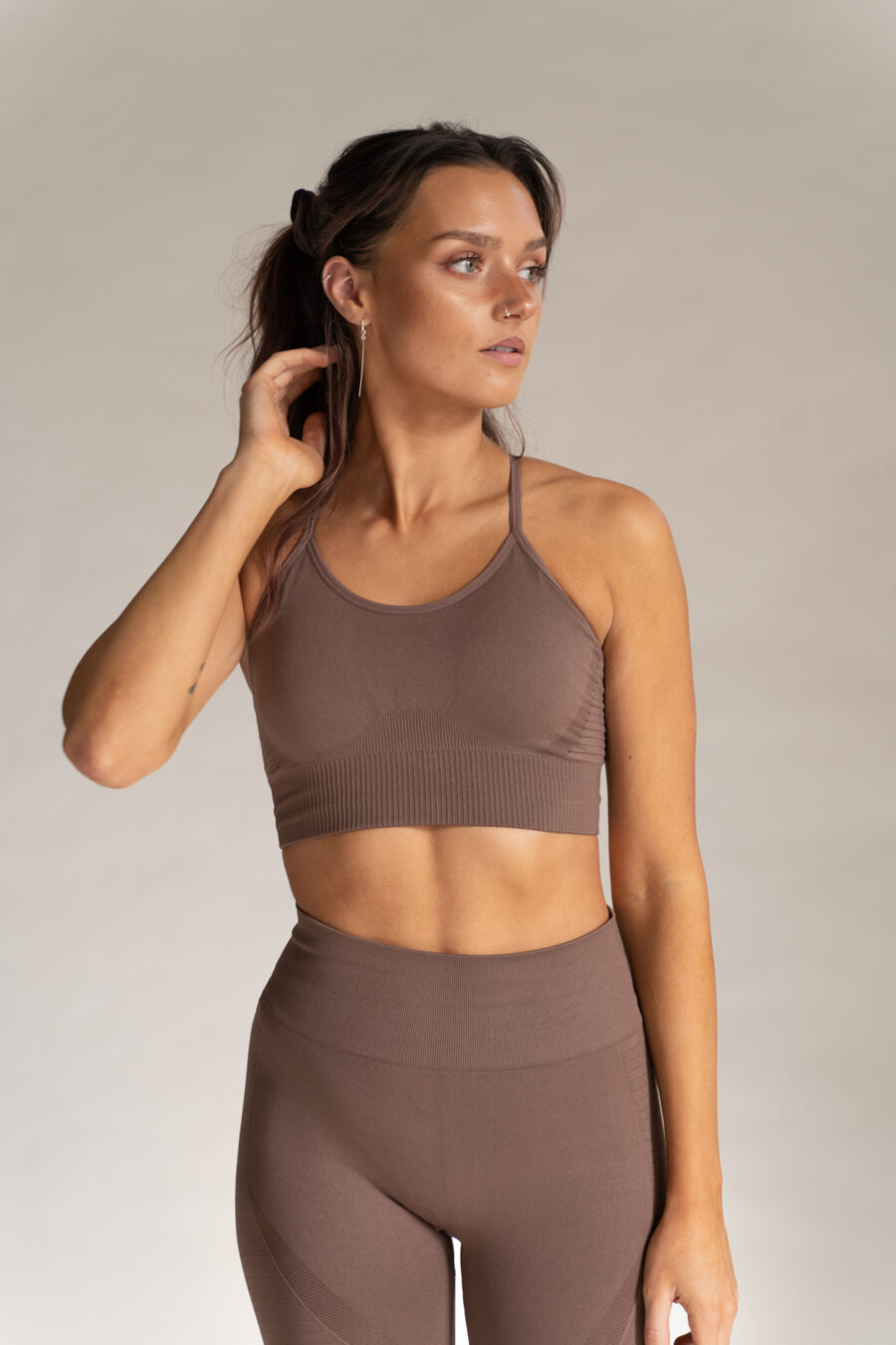 Athlecia Foan Sports Bra, Burnt Rose - Image 6
