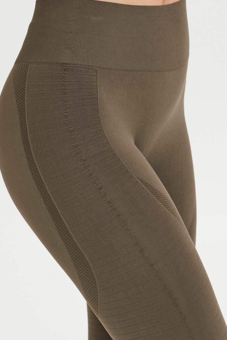 Athlecia Nagar Comfortable Seamless Leggings, Olive - Image 7