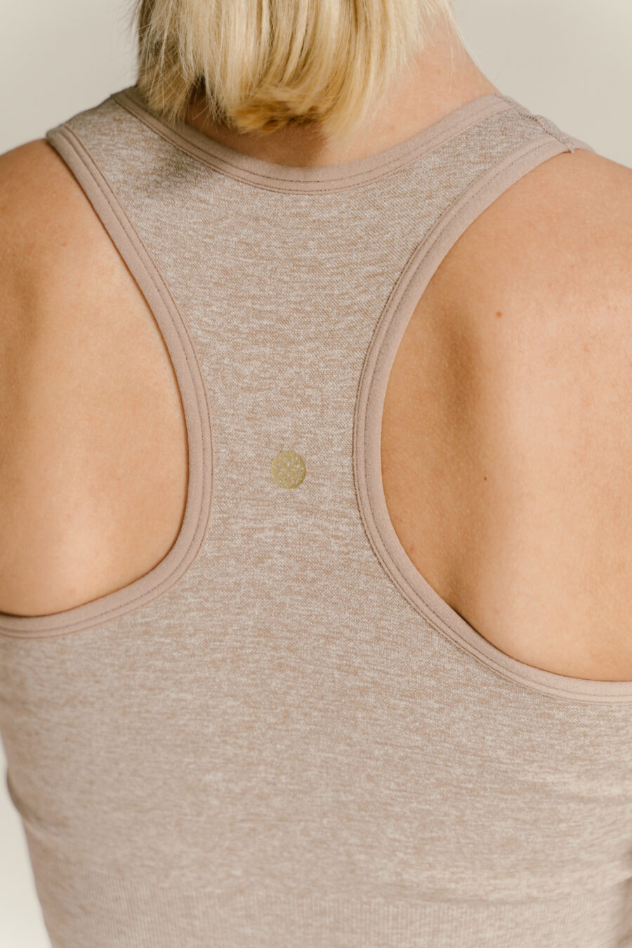 Athlecia Flowee Sports Bra, Warm Taupe - Image 4