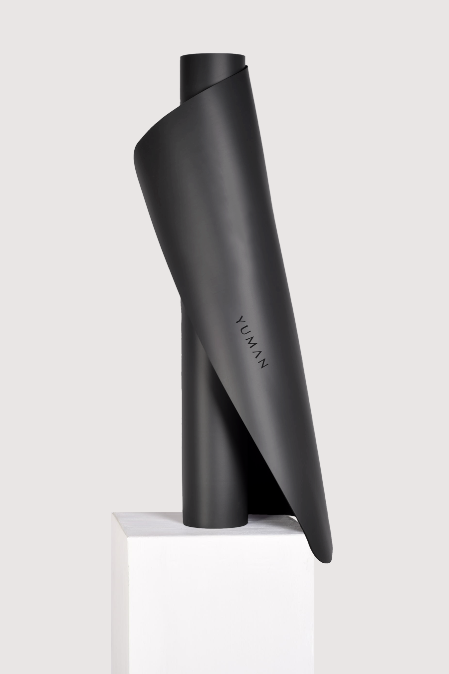 Yuman Yoga Mat Origin 4mm Engraved, Coal