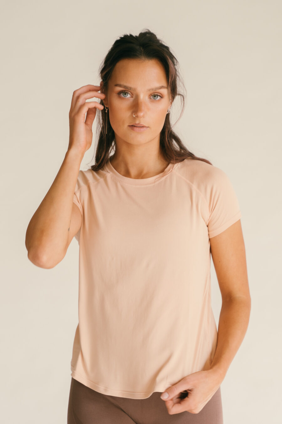 Athlecia Gaina Super Soft T-shirt, Maple Sugar - Image 4