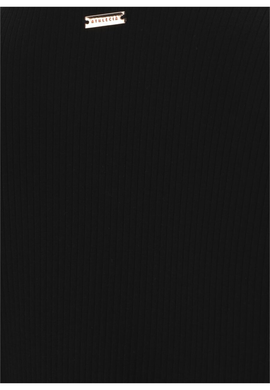 Athlecia Lankae Ribbed Long Sleeve T-Shirt, Black - Image 4