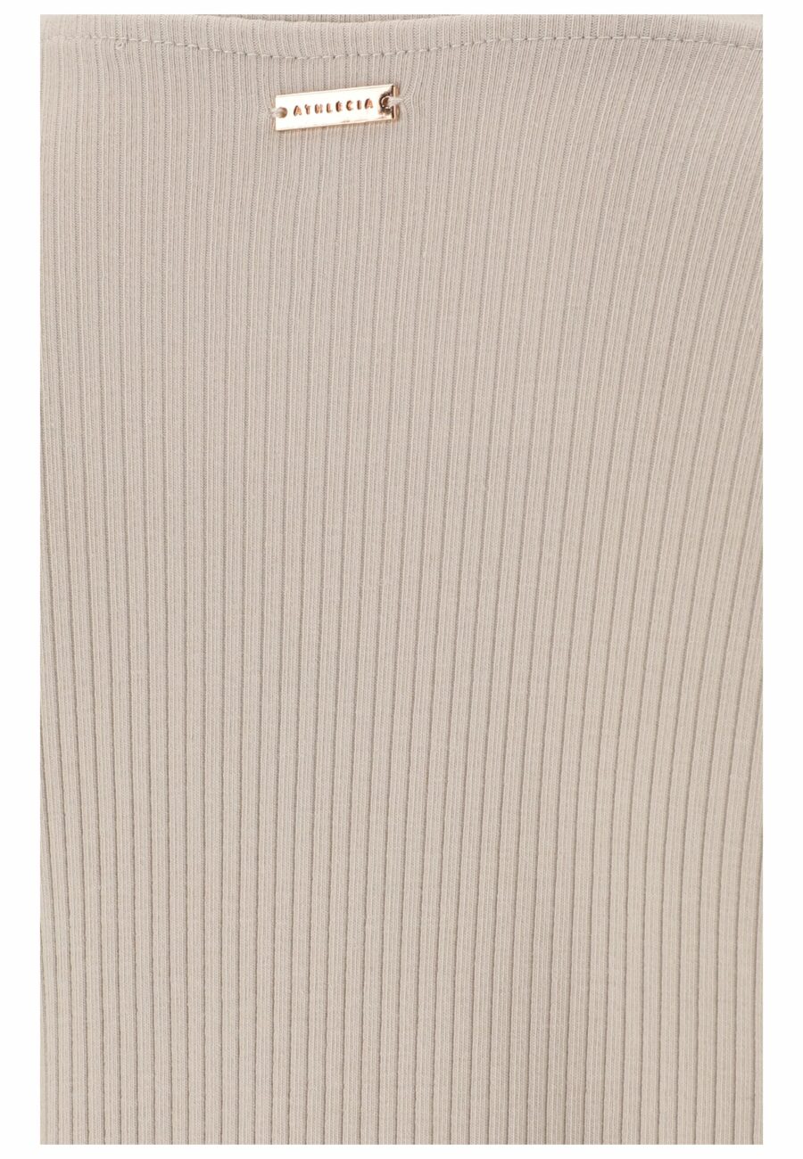 Athlecia Lankae Ribbed Long Sleeve T-Shirt, Dove - Image 4