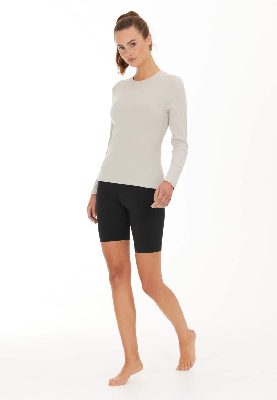 Athlecia Lankae Ribbed Long Sleeve T-Shirt, Dove - Image 7