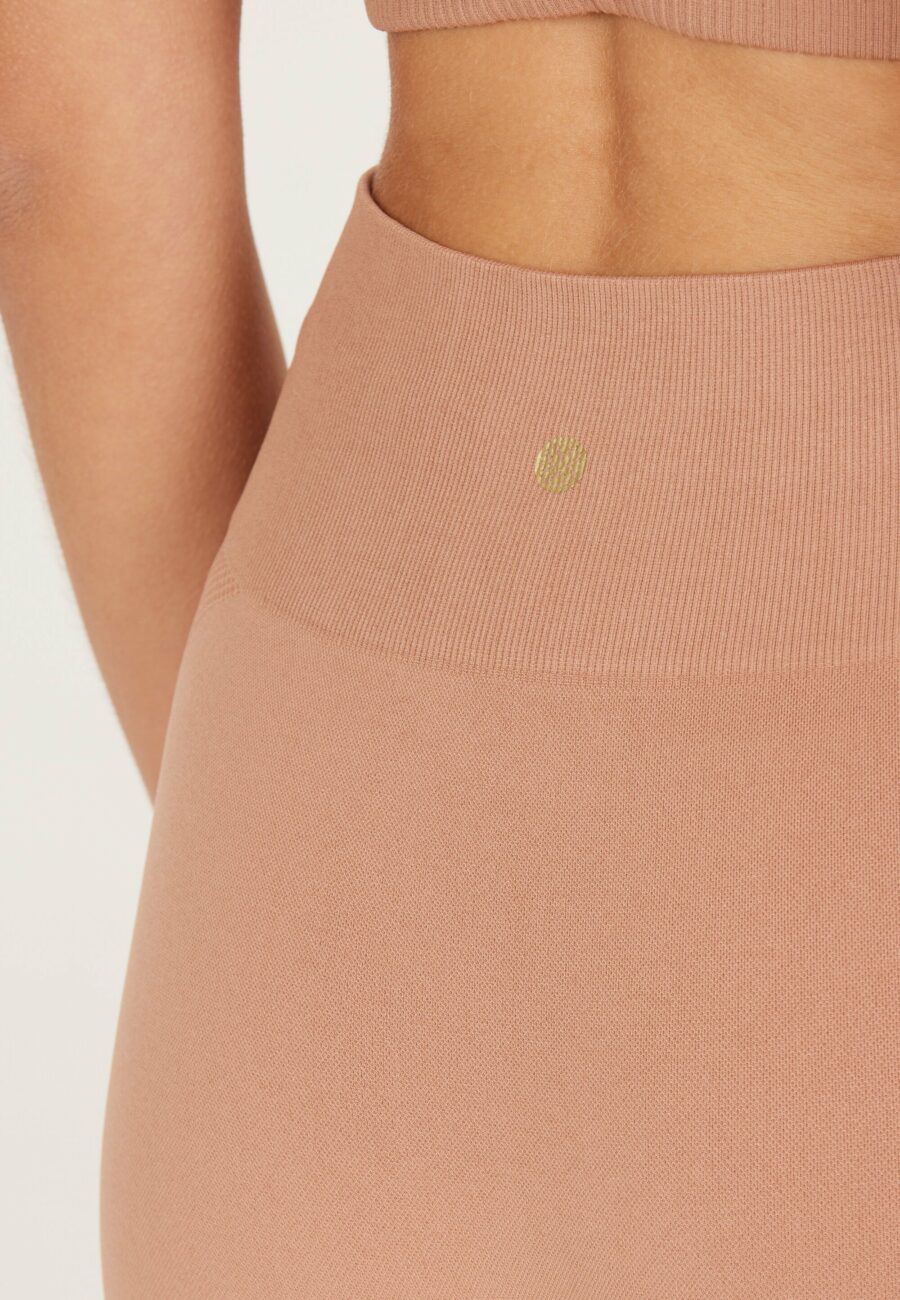 Athlecia Nagar Comfortable Seamless Leggings, Mocha Mousse - Image 4