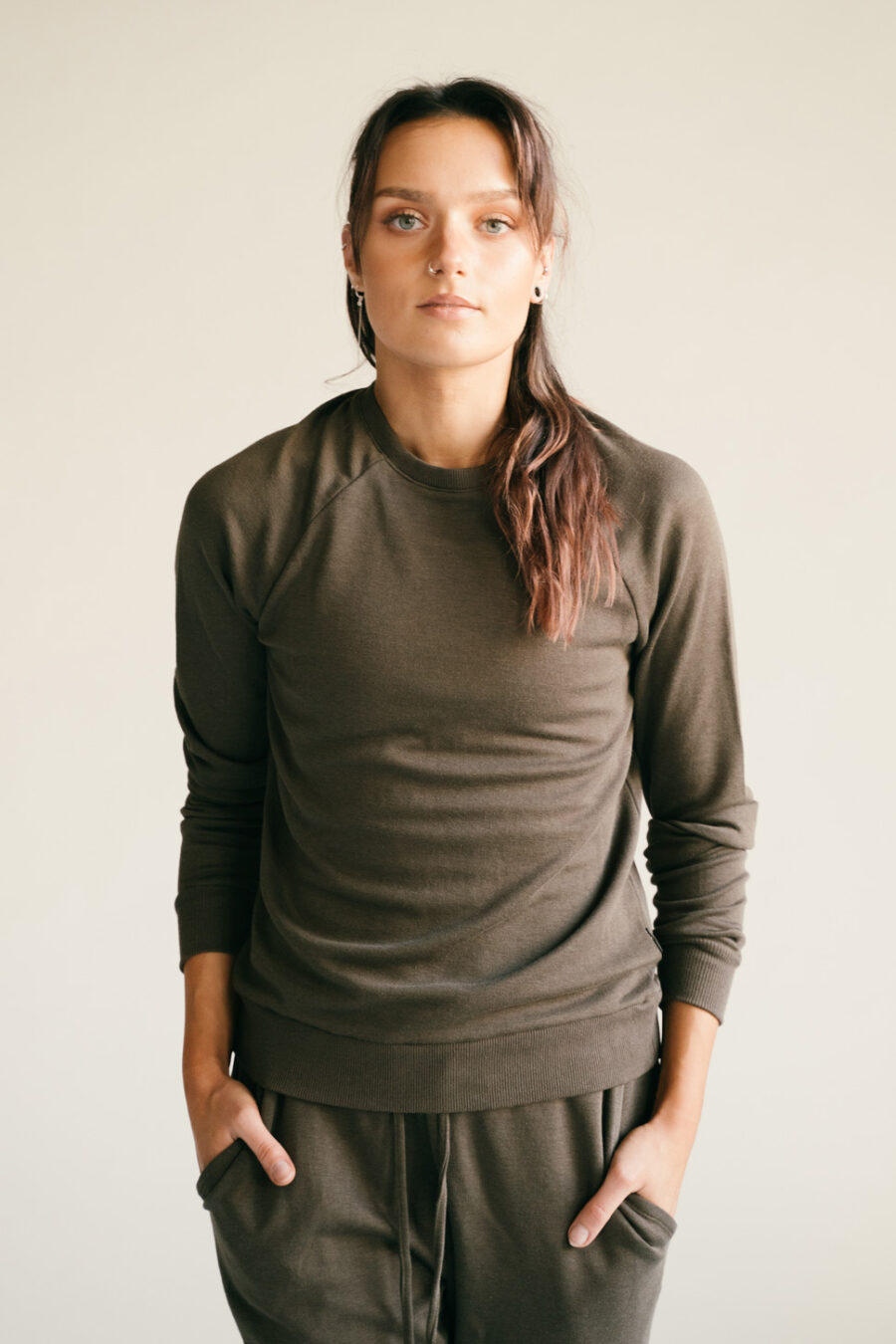 Athlecia Niary Soft Comfy Sweater, Olive