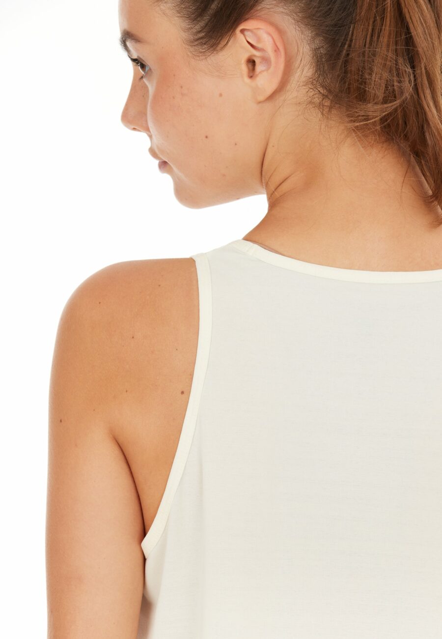 Athlecia Mota Soft Stretch Sports Top, Lemon Icing - Image 6