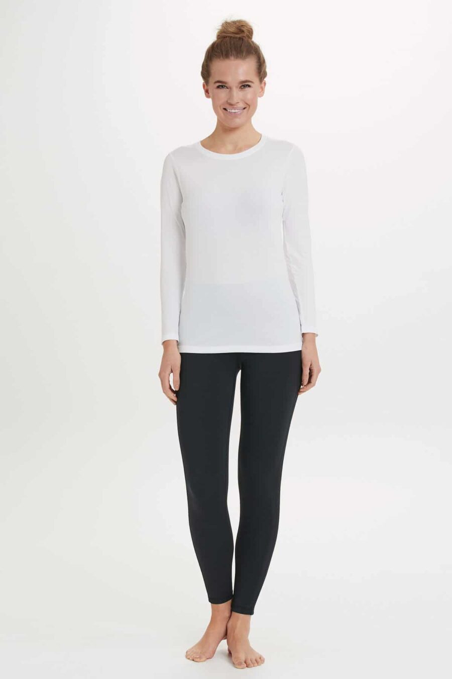 Athlecia Julee Loose Fit Long Sleeve Tee, White - Image 2