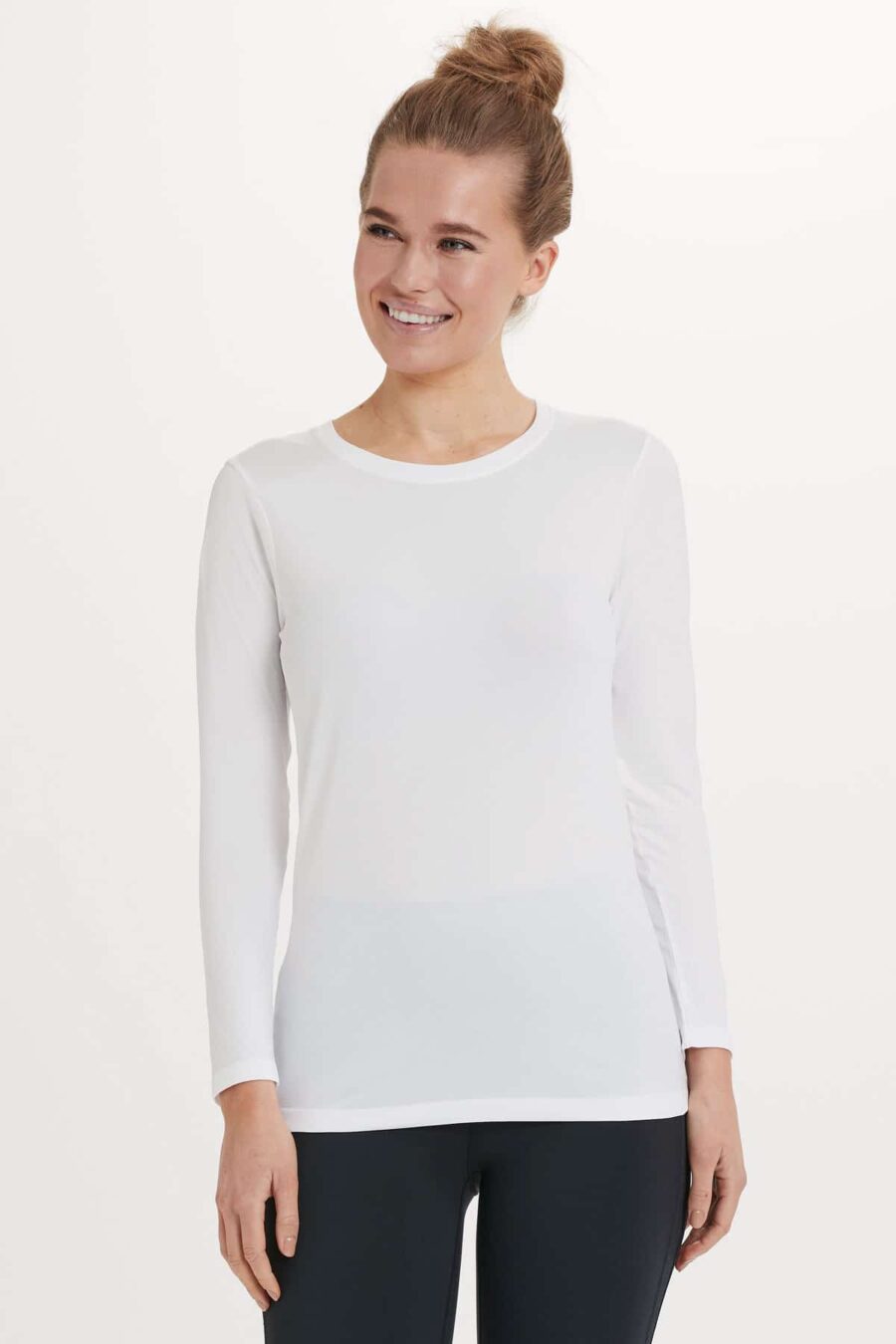 Athlecia Julee Loose Fit Long Sleeve Tee, White